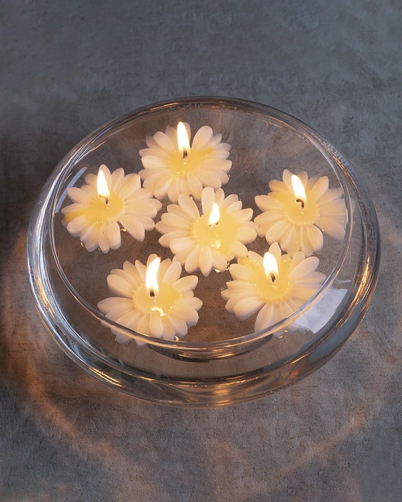 LPUSA Colored Candles Chamomile Floating Candles Large 2" Scented Romantic Tealight Candles for Cylinder Vases,Centerpieces at Wedding,Party,Pool,Holidays,12 Pack - Image 4